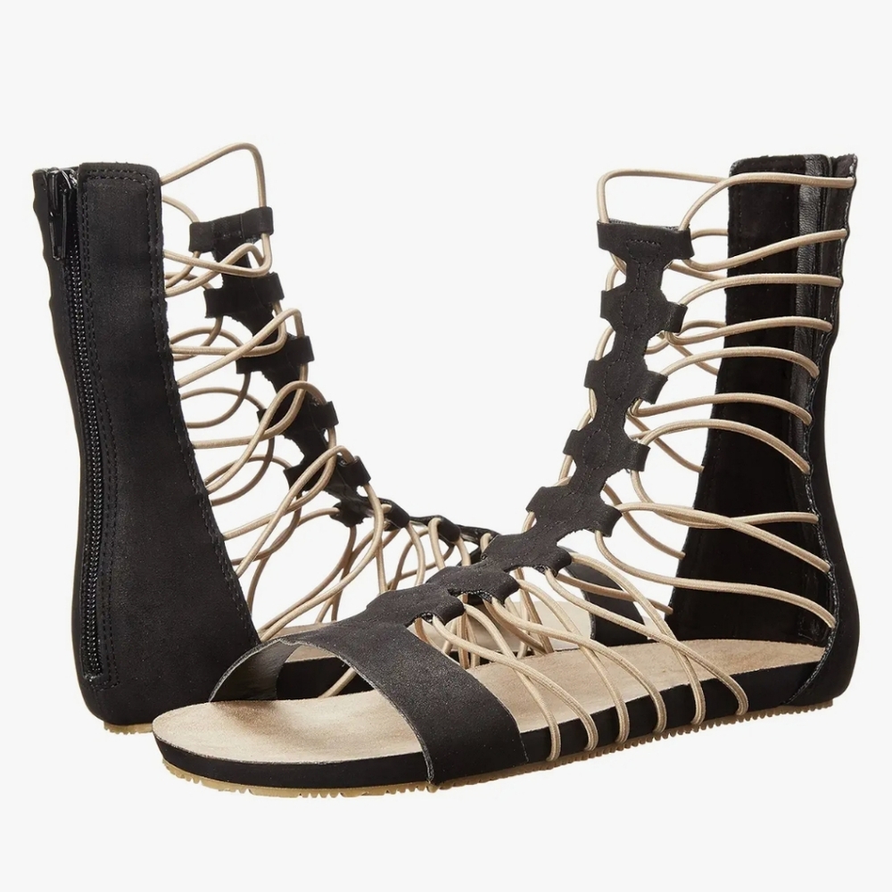 Mia Game Gladiator Sandals Black